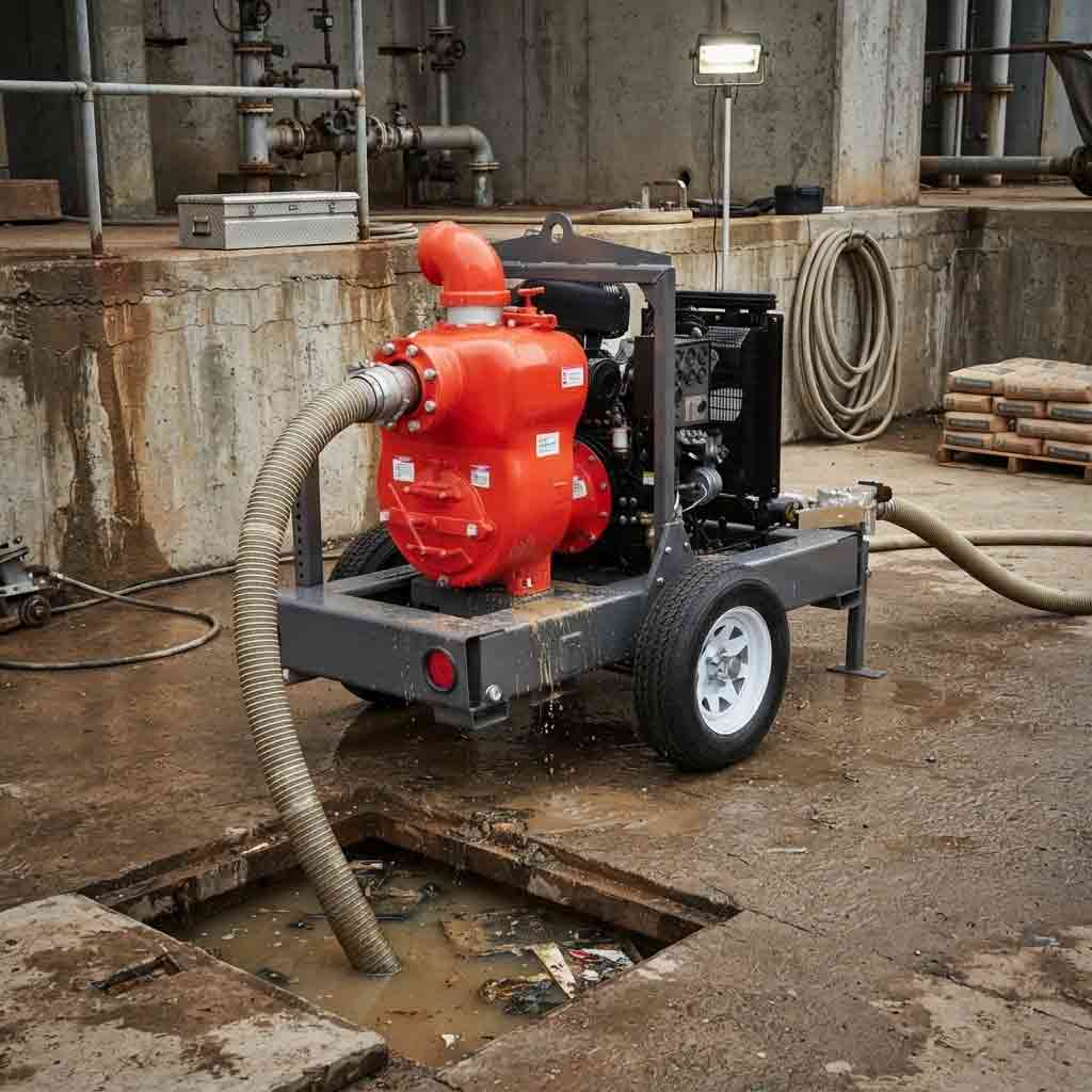Bomba tragasolidos de 6 pulg Cipsa a diesel MQ600TD80